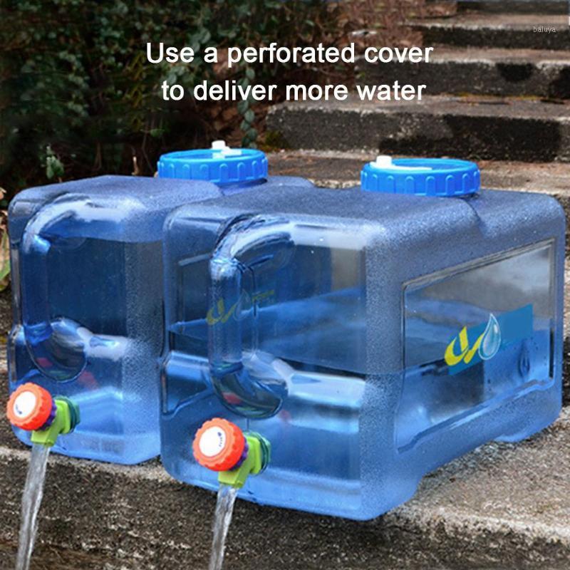 

22L Car Bucke Square PC Thickened With Faucet Self-driving Car Portable Water Container With Faucet For Camping Hiking Picnic1