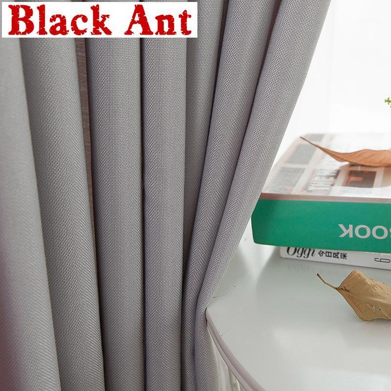

Modern Plain Solid Curtain for Living Room Blackout Natural Fabric for Bedroom Thermal Curtain Linen Drape Blinds X685#401, Tulle
