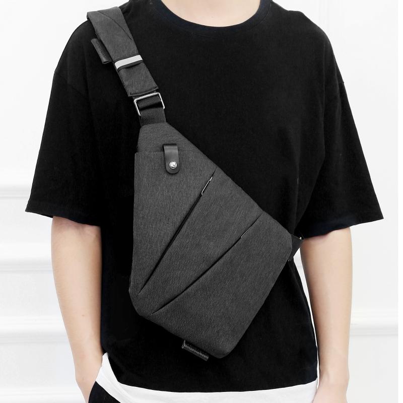 

Lixada Male Women Oxford Waist Packs Sling Bag Crossbody Outdoor Sport Shoulder Chest Daily Picnic Canvas Messenger Pack Bolsa, Black