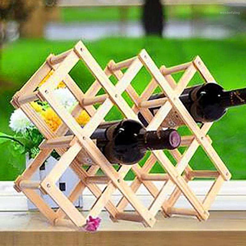 

Wooden Red Wine Rack 3/6/10 Bottle Mount Kitchen Holder Exhibition Organizer1