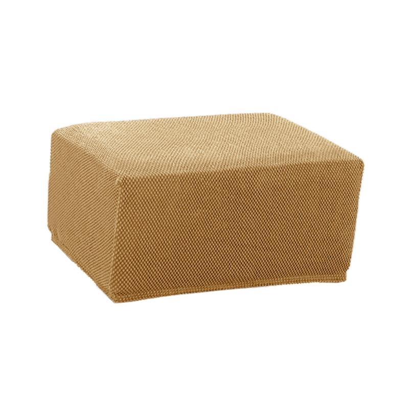 

Stretch Jacquard Storage Ottoman Cover Footstool Slipcover Protector