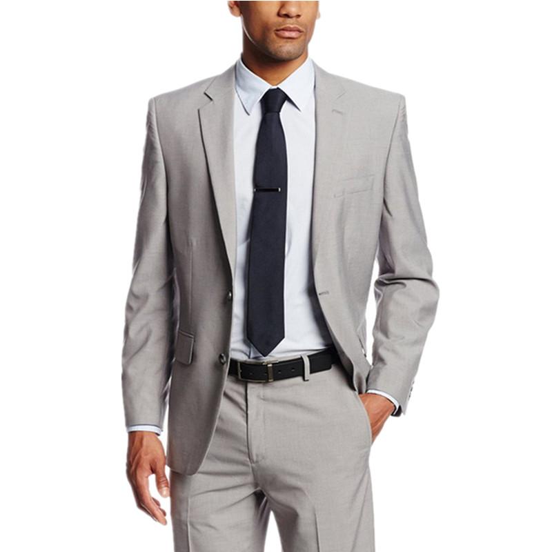 

Men Suits Gray Wedding Suits For Men Notched Lapel Grooms Tuxedos Two Button Groomsmen Suit Slim Fit (Jacket+Pants, Charcoal