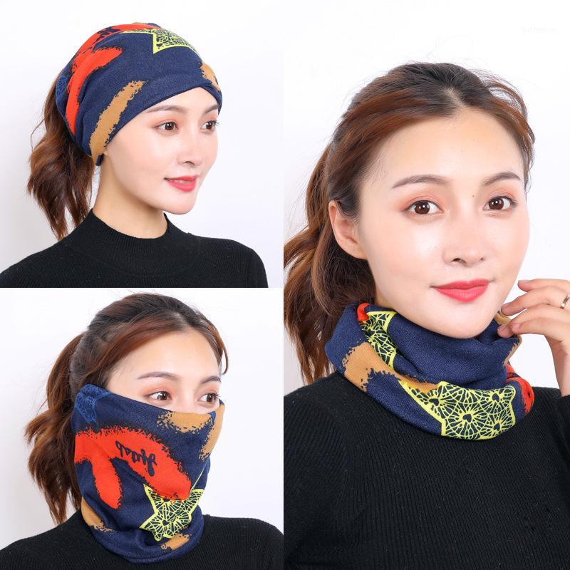 

Knitted Snood Neck Scarves Winter Women Men Thick Fleece Ring Scarf Elastic Knit Scarves Plaid Bandana Unequal Veil Head Scarf1, 18