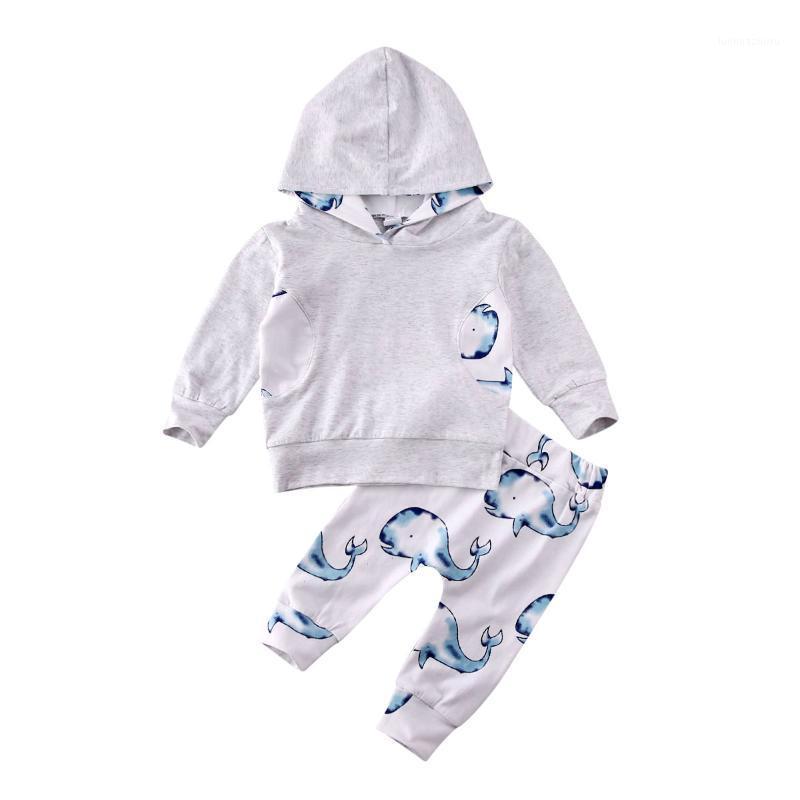 

Newborn Baby Girl Boy Winter Hooded Tops Pants 2Pcs Outfits Clothes 0-24M1, As pic