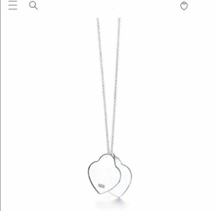 

Have stamps 925 Sterling Silver heart love necklace pendant bijoux for lady Design womens Party Wedding engagement jewelry for Bride