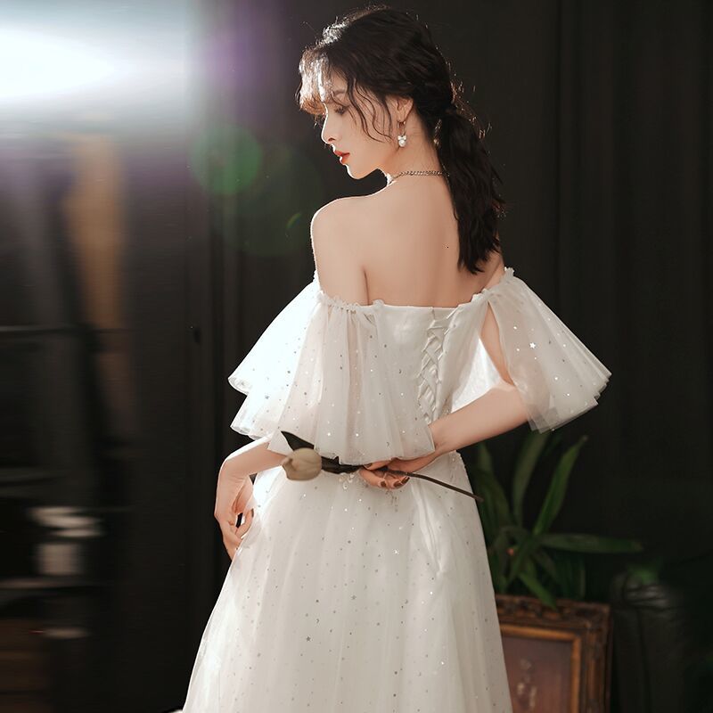 

2021 New Off Shoulder Bride, Dressed As a Bride. JZWJ, Same as the photos