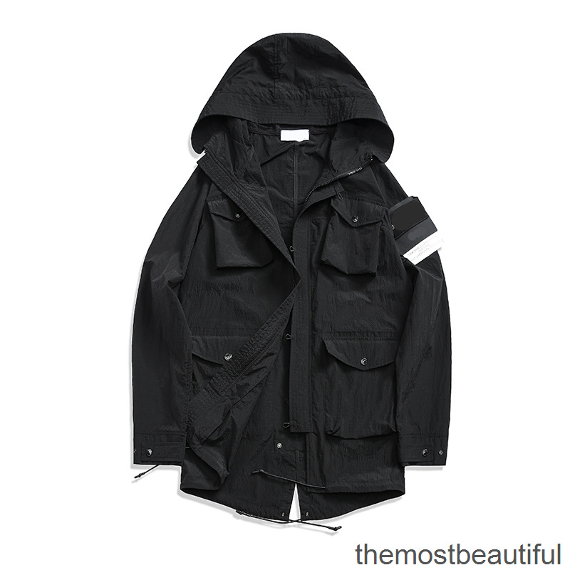 

Men's Jackets PIRATE CP topstoney COMPANY konng gonng Spring and autumn high quality Multi Pocket long thin jacket FFRV, 1# packing bag