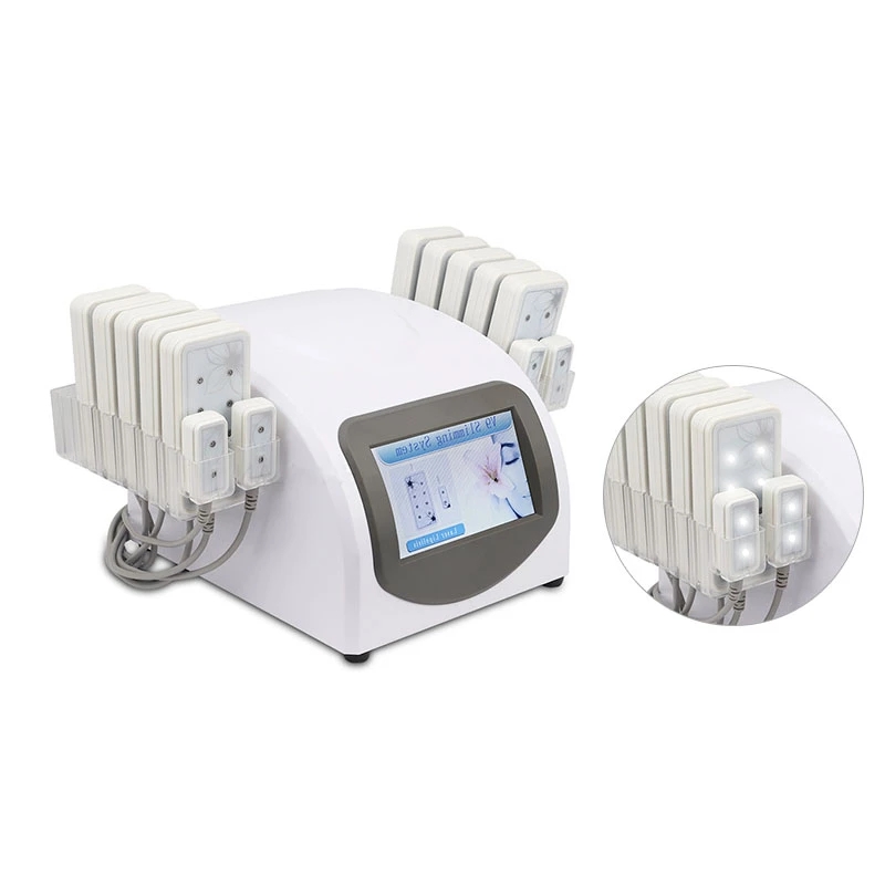 

professional diode lipo laser cellulite removal fat burning lipo laser body slimming machine 14pads slimming machine 440mw 635-650nm