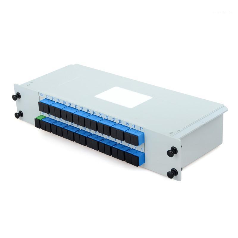 

2PCS/lot Fiber Optical PLC Splitter Cassette box type 1 : 32 1x 32 Fiber Opitc Splitter SC UPC APC CATV Connector Free Shipping1