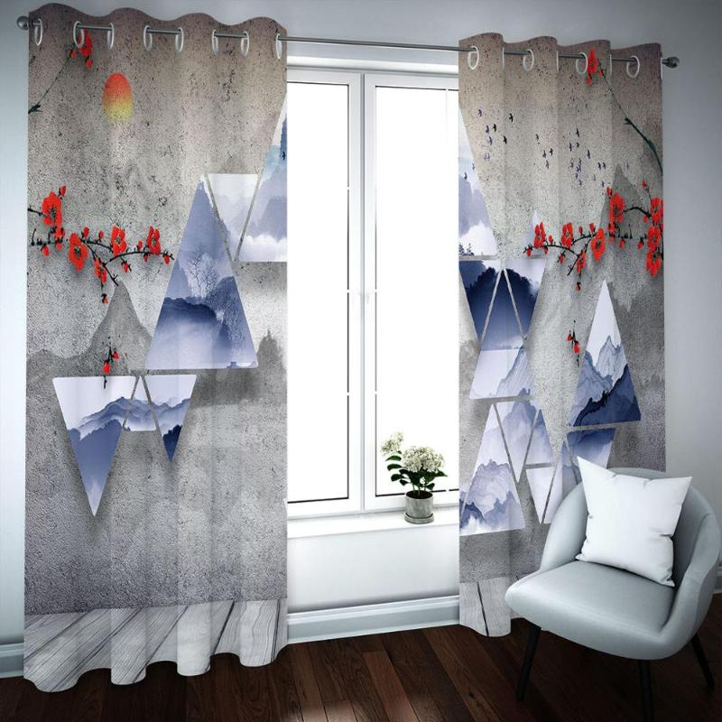 

Window Treatments Blackout Curtain 3D Living Room Curtain Drapes Modern Beautiful Kids Room Curtains For Window, As pic