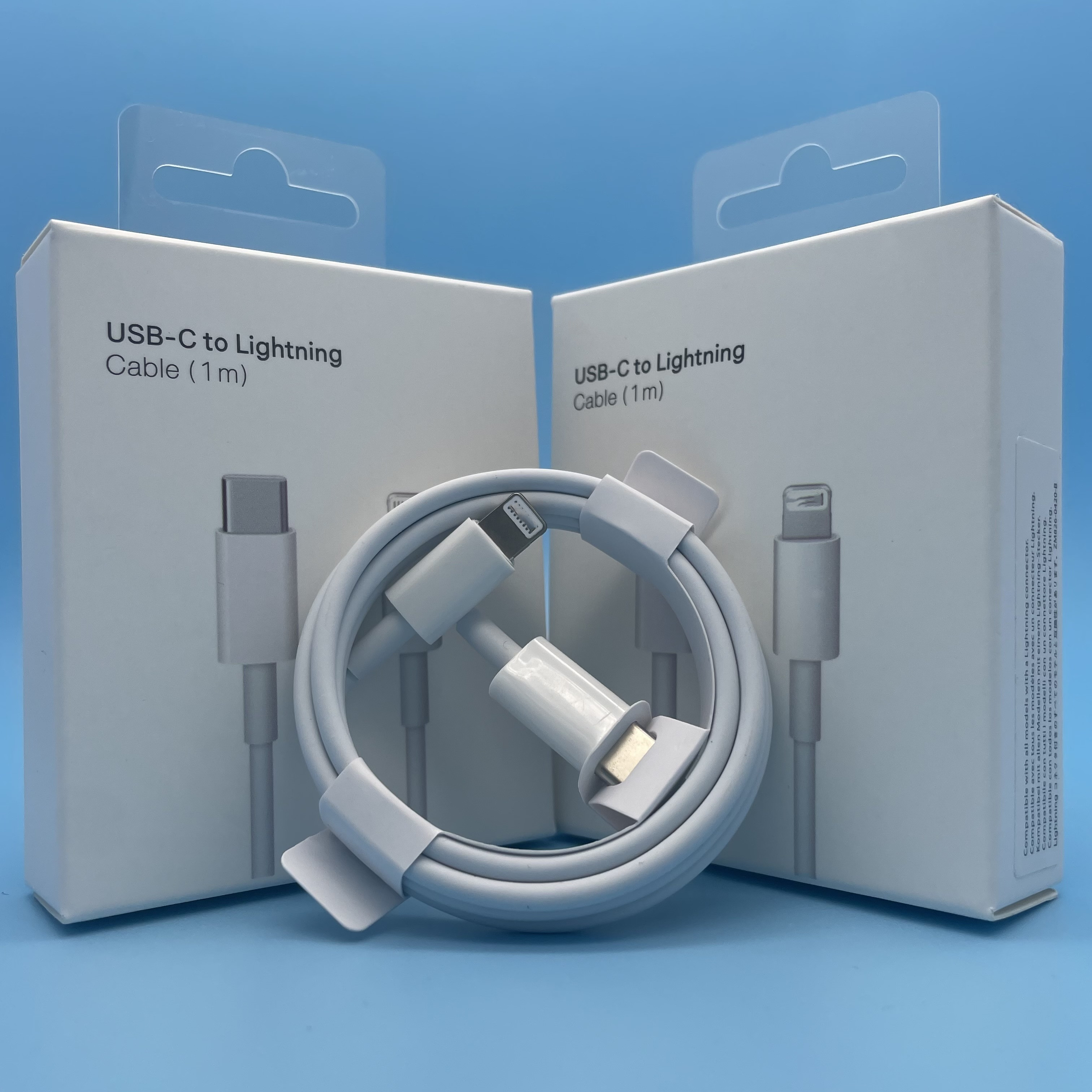 

PD cable 1:1 original high quality 1m/2m type c cables fast charger cable wire for iphone 11 12 13 pro max 20w with packaging, White