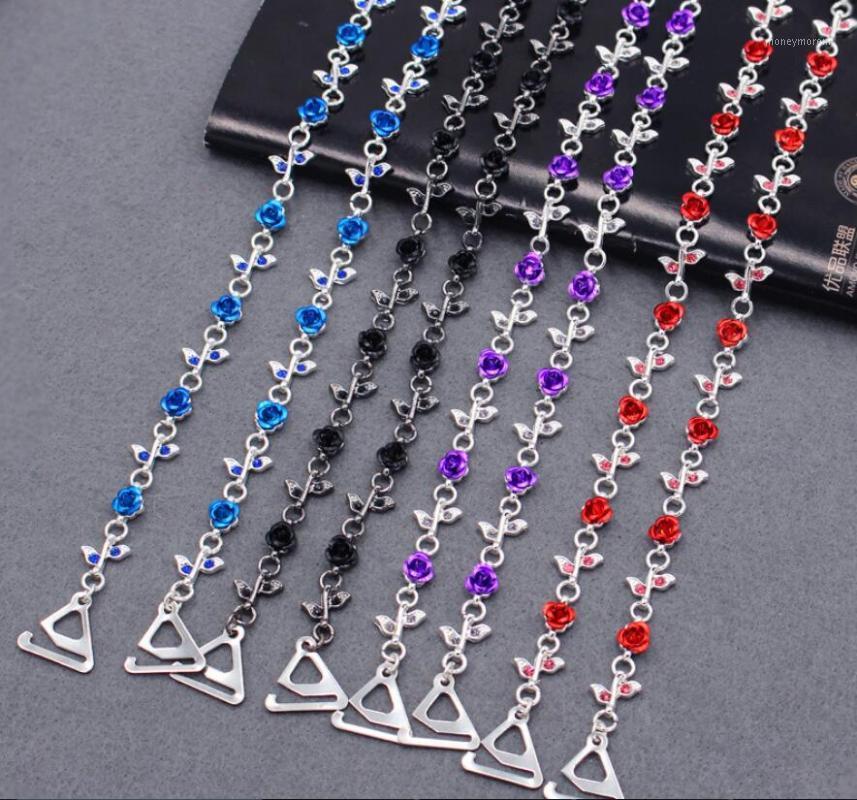 

2018 new underwear shoulder strap invisible non-slip rhinestone rose shoulder strap beauty back without a word collar bra1