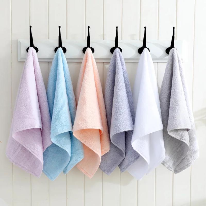 

Japanese Style Cotton Bath Towel For Home Terry Towels Towel 50 Knit Long Staple Cotton Untwisted Water Absorption 34*74cm, Light purple