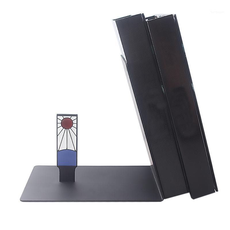 

Anime Demon Slayer Kimetsu no Yaiba Tanjirou Bookends Keychain Black Metal Bookshelf Book Holders Room Decoration Jewelry1
