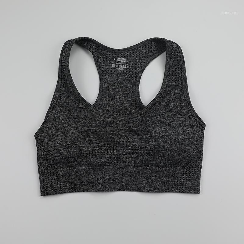 

Racerback Sports Bras For Women Vital Seamless Yoga Bra With Removable Pads Fitness Crop Tops High Impact Gym Workout Activewear1, Black