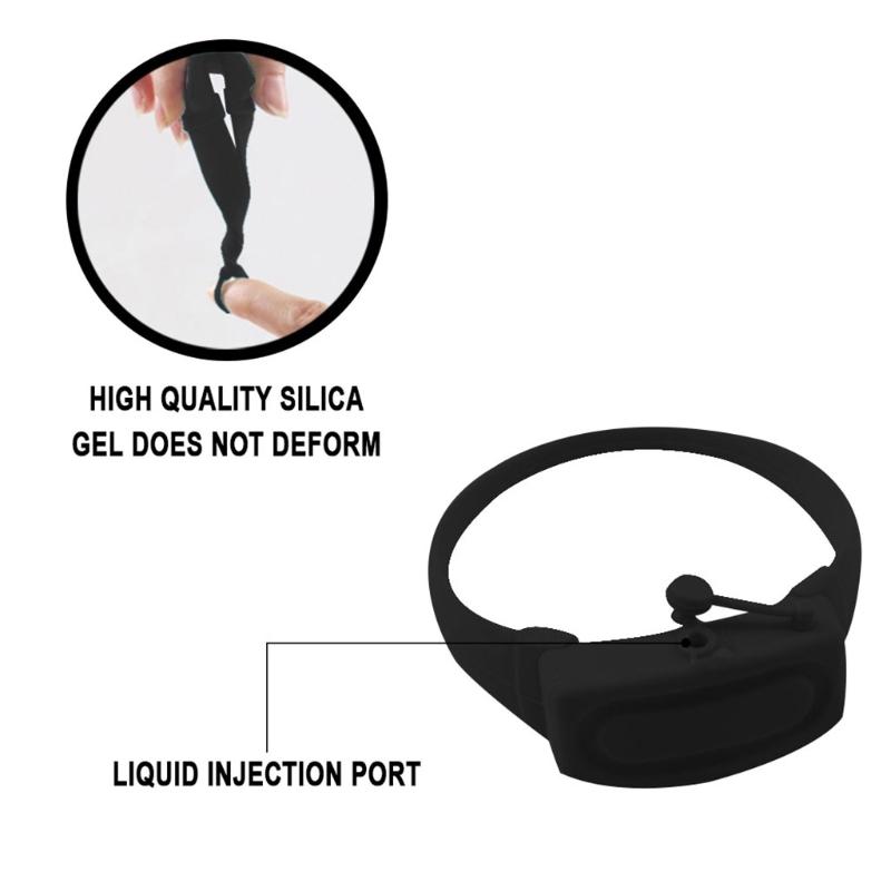 

Sanitizer Dispenser Bracelet Wristband Hand Sanitizer Dispensing Silicone Bracel GXMC