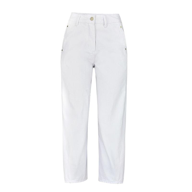 

2020 Boyfriend Jeans For Women Wide Leg Pants High Waist Jeans Loose Women Denim Pants Female White Autumn Trousers K594, White jeans