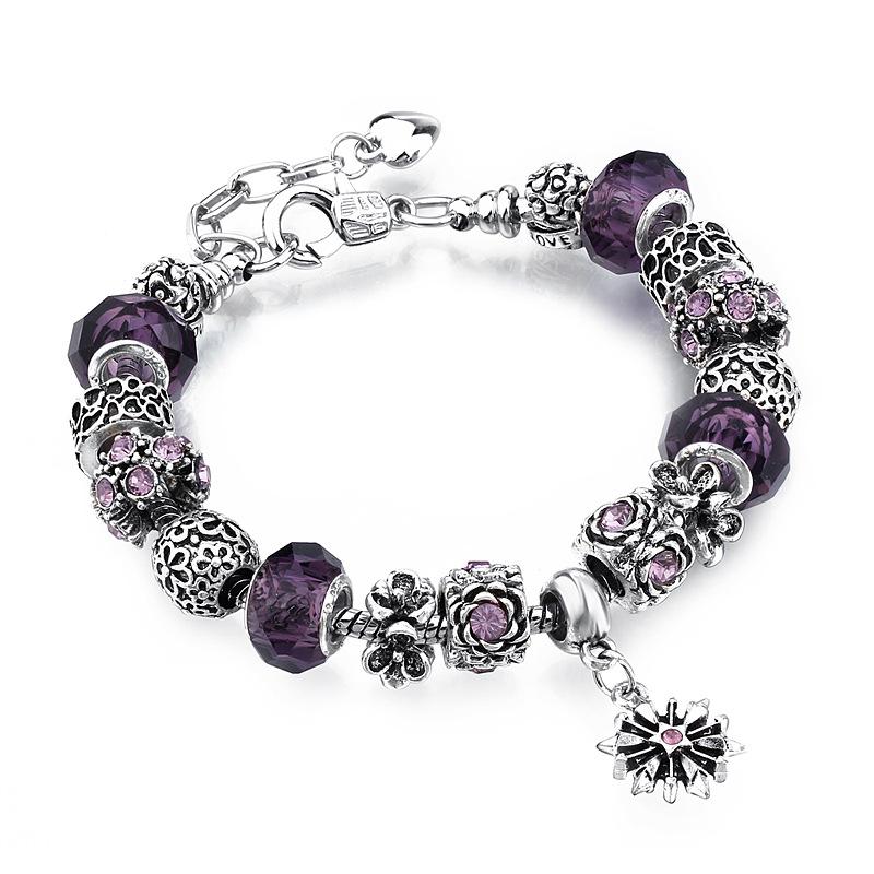 

Beaded, Strands DIY Alloy Bracelet, Glass Crystal Beaded Bracelet