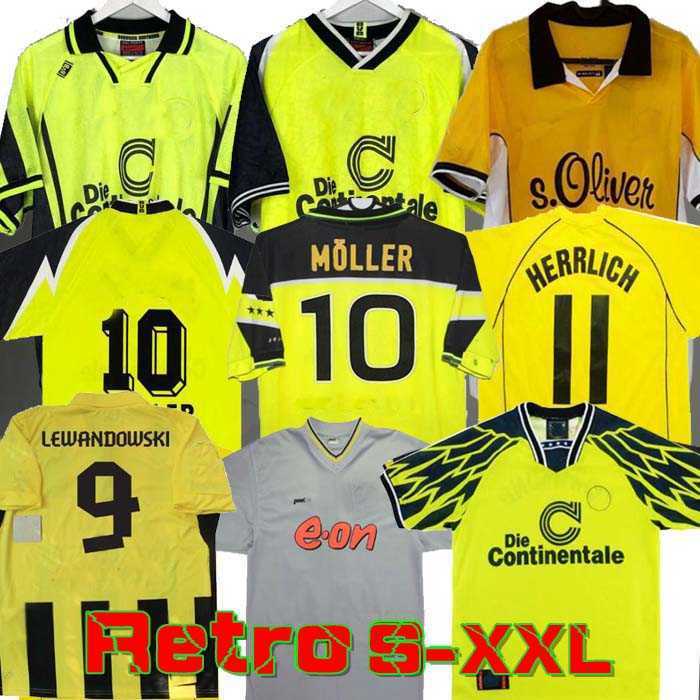 

98 99 retro 01 02 soccer jerseys 00 02 classic football shirts Lewandowski ROSICKY BOBIC KOLLER 95 96 97 94 95 12 13 REUS MÖLLER Dortmund, 95/96 home