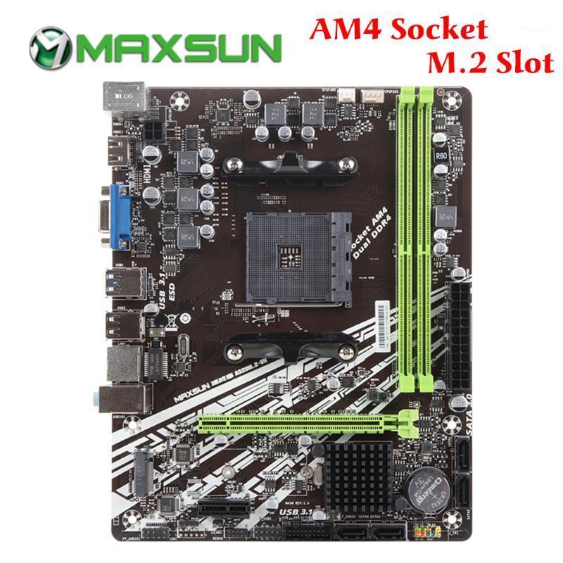 

MAXSUN Motherboard AM4 A320M-VH M.2 Challenger AMD ddr4 memory slots Rams nmve m.2 sata iii ssd +VGA mainboard for desktop1