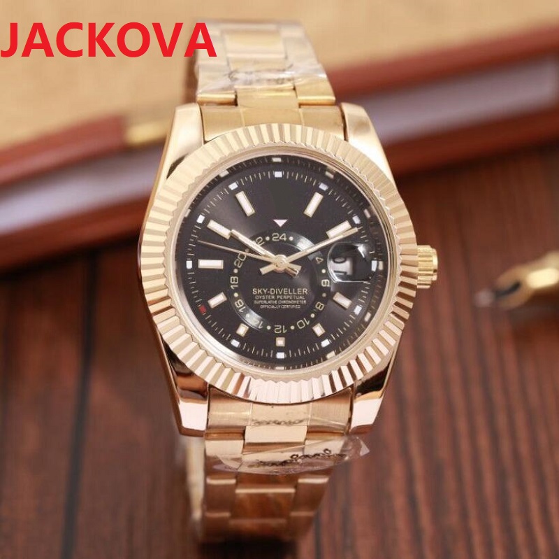 

Fashion Men Sky-Divellers Designer Watches Iced Out Day Date Top Designer Quartz Movement Watch Stainless Steel Crime Clock wholesale male gifts wristwatch 2022, As pic