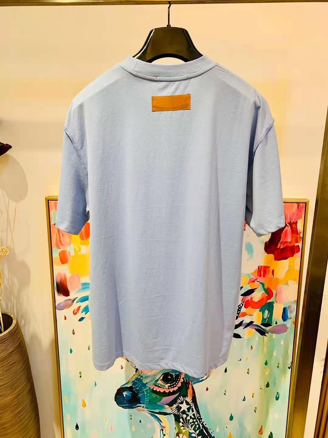

2020 spring new fasion mens pure color tshirts ~ US SIZE tshirt ~ high quality mens new designer short sleeve t shirts, Black