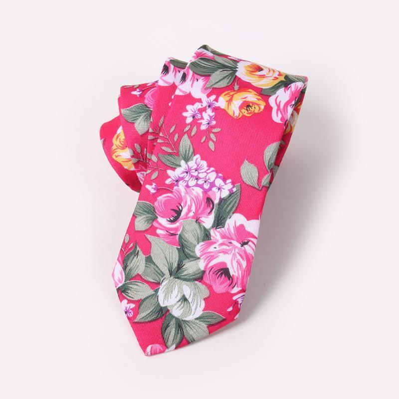 

Neck Ties Linbaiway 6cm Cotton Printed Necktie For Men's Narrow Tie Wedding Formal Dress Men Skinny Cravate Homme Custom Logo1