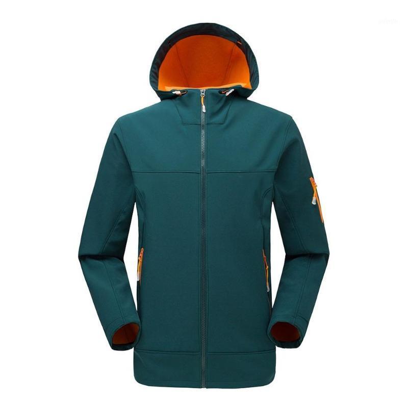 

Hxroolrp Green Men Winter Hooded Softshell Windproof Windbreaker Outdoor Waterproof Soft Coat Male Plus Size Warm Shell Jackets1, Black