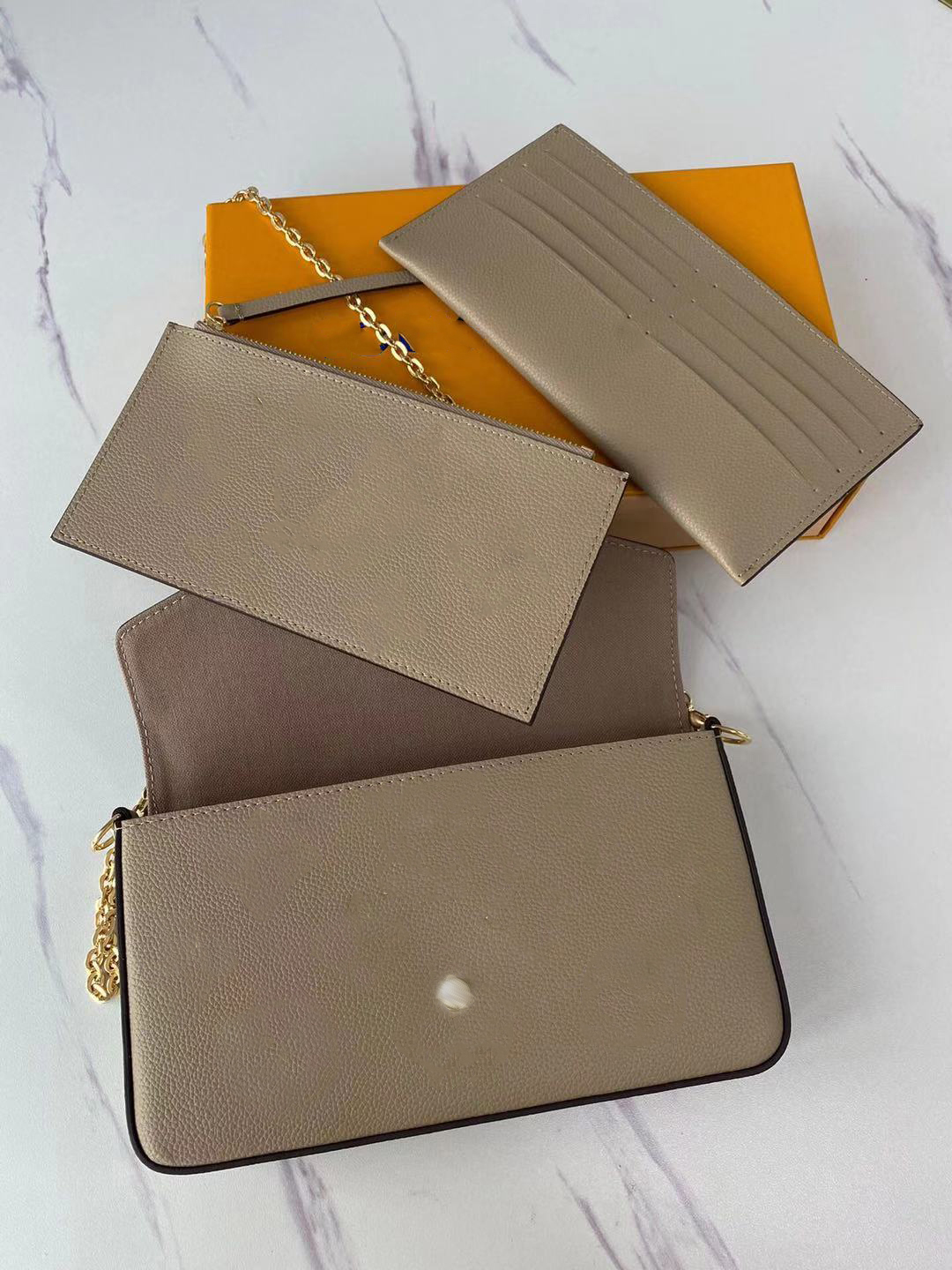 

High-quality 3-piece Bags Fashion bag handbag wallet bags Women Crossbody Bag Genuine Leather Handbags Purses Tote Shoulder Bags, L1 m69977