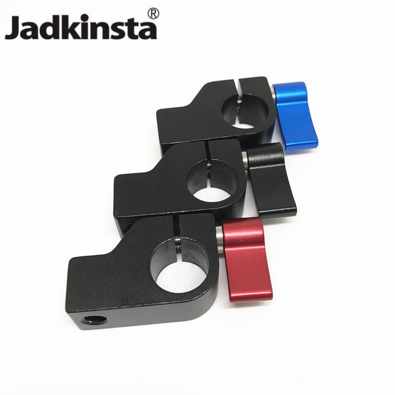 

Jadkinsta Single 15mm Rod Clamp with 1/4" Mount Rail Block Rod Clamp Rig DSLR Rig Support Rail System Follow Magic Arm Monitor