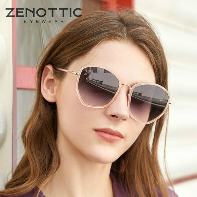

Sunglasses ZENOTTIC Acetate Oversized Women Luxury Designer Butterfly Big Frame Driving UV400 Polarized Shades Sun Glasses