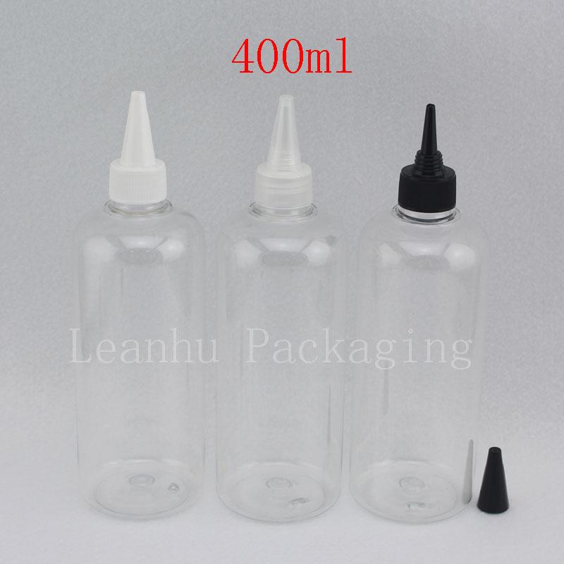 

400ml Empty Transparent Cosmetic Lotion Bottles With Twist Top Cap,Glue Bottle ,E-liquid Packaging Containers Containers