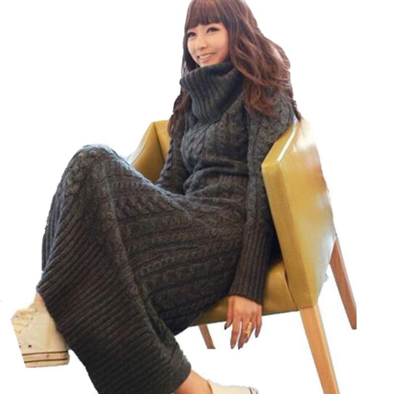 

Casual Dresses Autumn Winter Europe And United States Vintage Women's Wool Dress Thickening Knit Knitted Sweater ZY3815, Black;gray