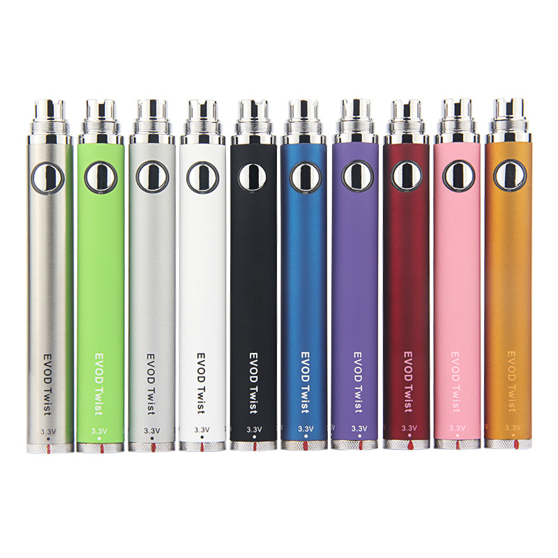 

EGO-C Evod Twist Variable Voltage Vape Battery 650mAh 900mah 1100mah for eGo MT3 CE4 CE5 CE6 Atomizer Long Cable USB Charger