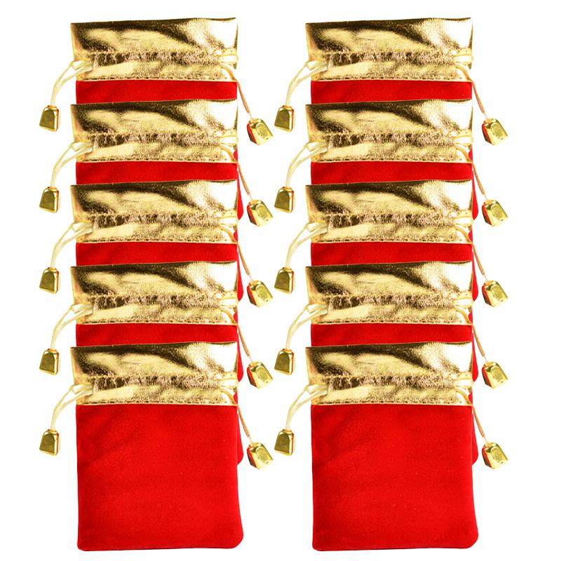 

10Pcs Wedding Velvet Pouches Jewellery Bracelet Bags Drawstring Gift Wrapping Easy To Close And Open