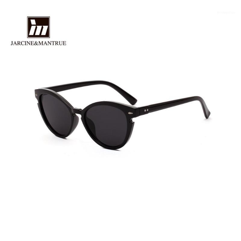

Cat's eye round retro color sunglasses women's sunglasses1
