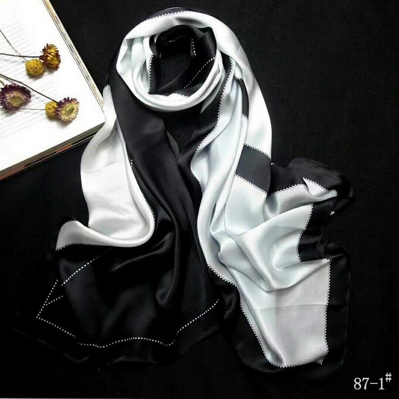 

100% real Silk Female Hijab Bandana Scarf Women Print Scarf Shawl Scarves 178*68cm 10pcs mixed #4139