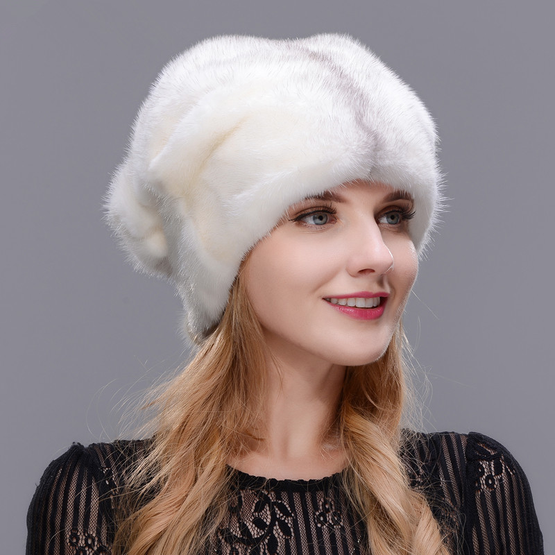 

Women Winter Royal Natural Vision Sheet Score Hot Air of the High Quality Free Fur Hat to Fit Size, 001
