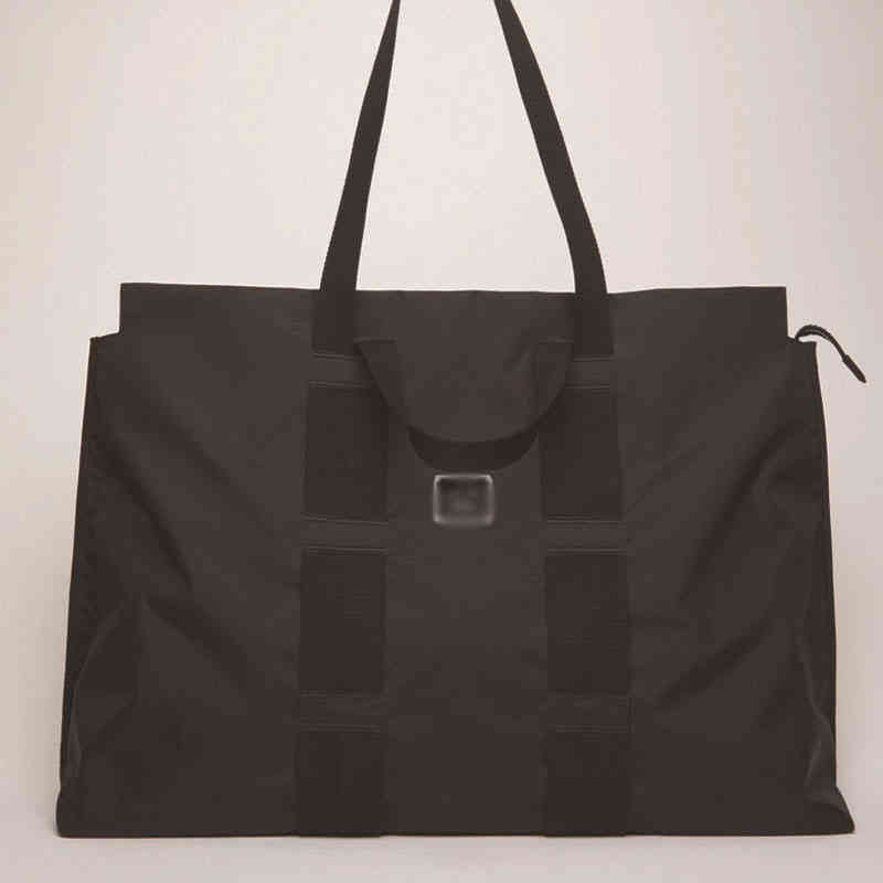 

2022 New Acne Nameplate Tote Bag Handbag Men's and Women's Large Capacity Luggage Travel, Black