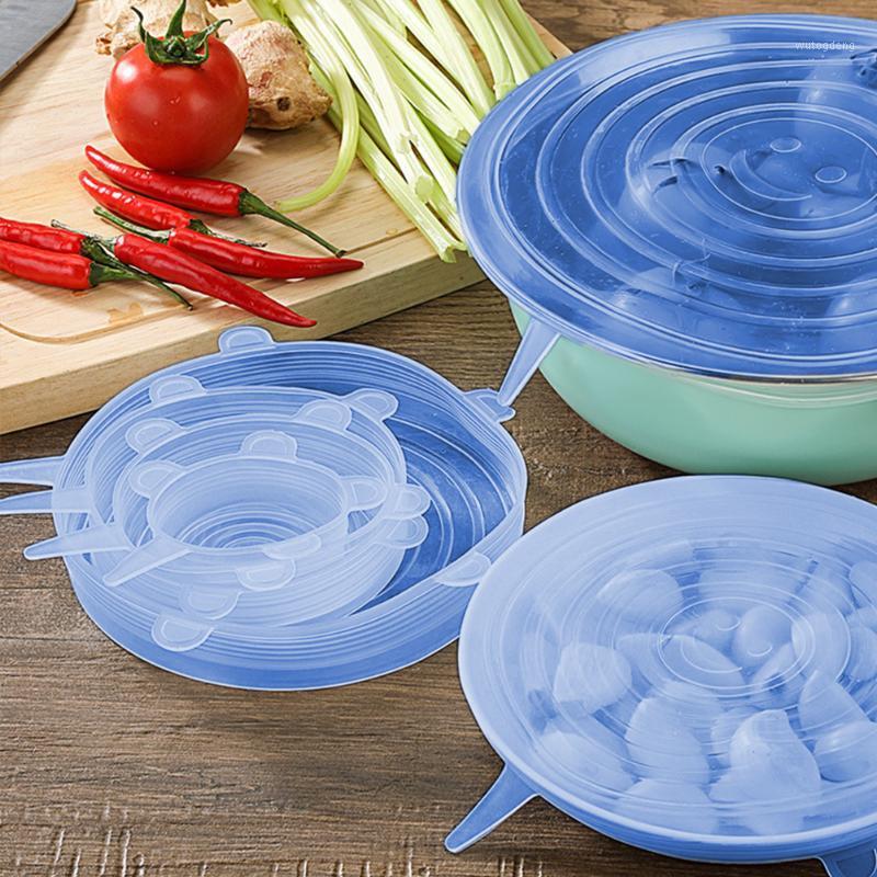

Silicone Stretch Lids Universal Silicone Wrap Bowl Pot Lid Cover Pan Cooking Storage Kitchen Accessories gift1