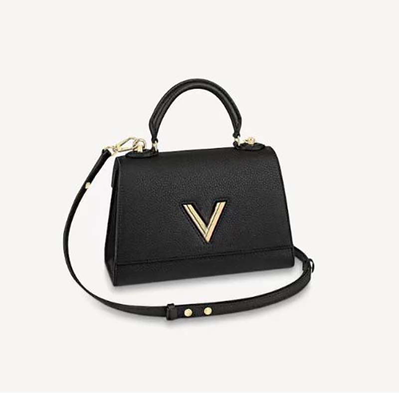 

Luxury Designer Shoulder Bag High Quality PU Leather Women Messenger Bags Fashion Twist One Handle Women Handbag wallet, Black