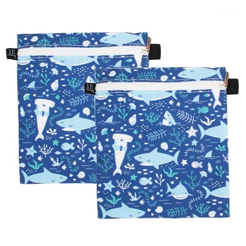 

2PCS Sandwich Bread Waterproof Bag Reusable Snack Bags Storage Bag With A Zipper Kitchen Organizer For Outdoor Camping1