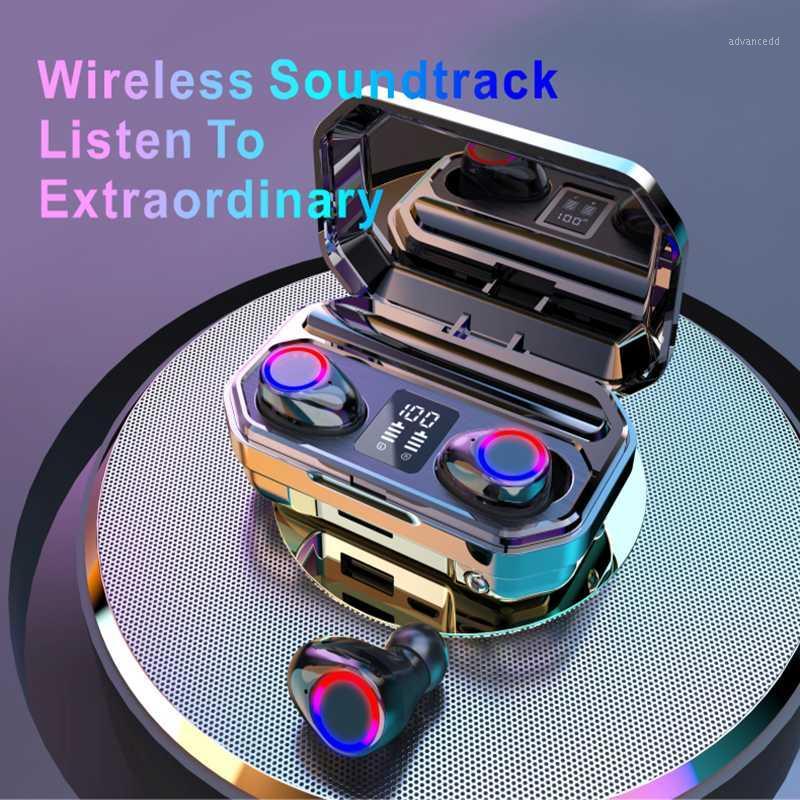 

2000mA Digital display LED in-ear 5.0 dual wireless M12 Bluetooth headset1