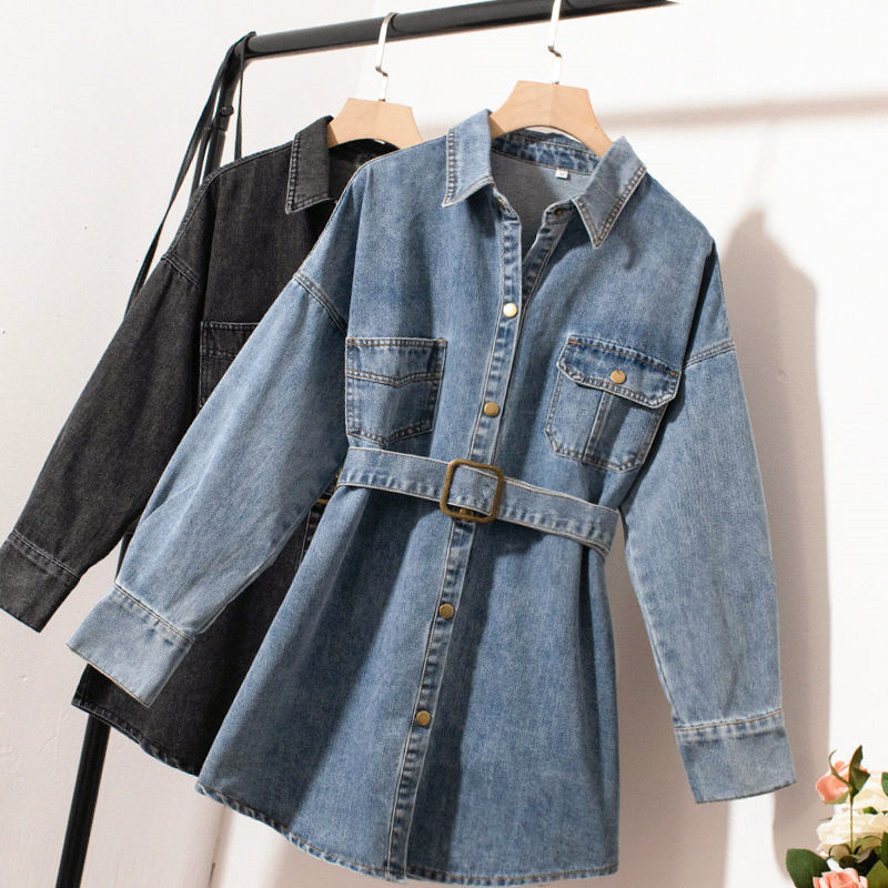 

Denim female 2020 Autumn jean only breasted jackets women's clothing BGTJ, Blue