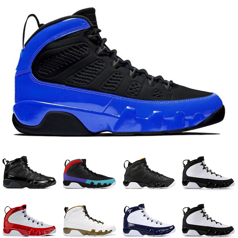 

9 9s men basketball shoes racer blue gym red dream it do it bred unc mens trainer sports sneakers