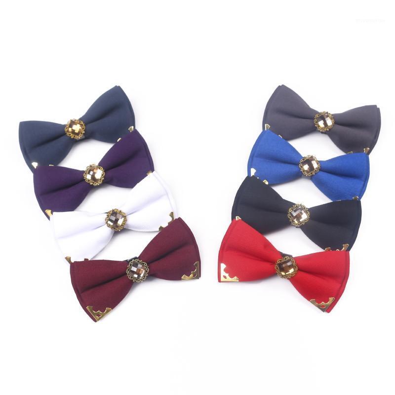 

Linbaiway Men's Cotton Ties for Wedding Party Suits Solid Bow Tie Butterfly Bowtie Tuxedo Groom Party Accessories Custom Logo1