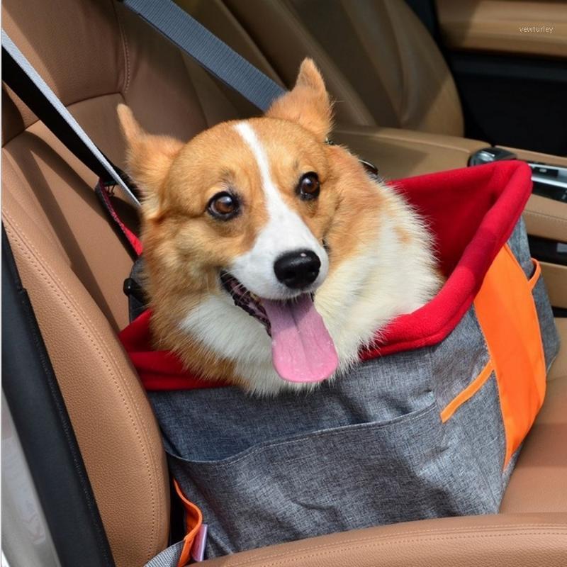 

2020 New Pet Car Seat Cover Double-Layer Waterproof Folding Travel Hammock For Small Dogs Cats Transportin Carriers Hanging Bags1
