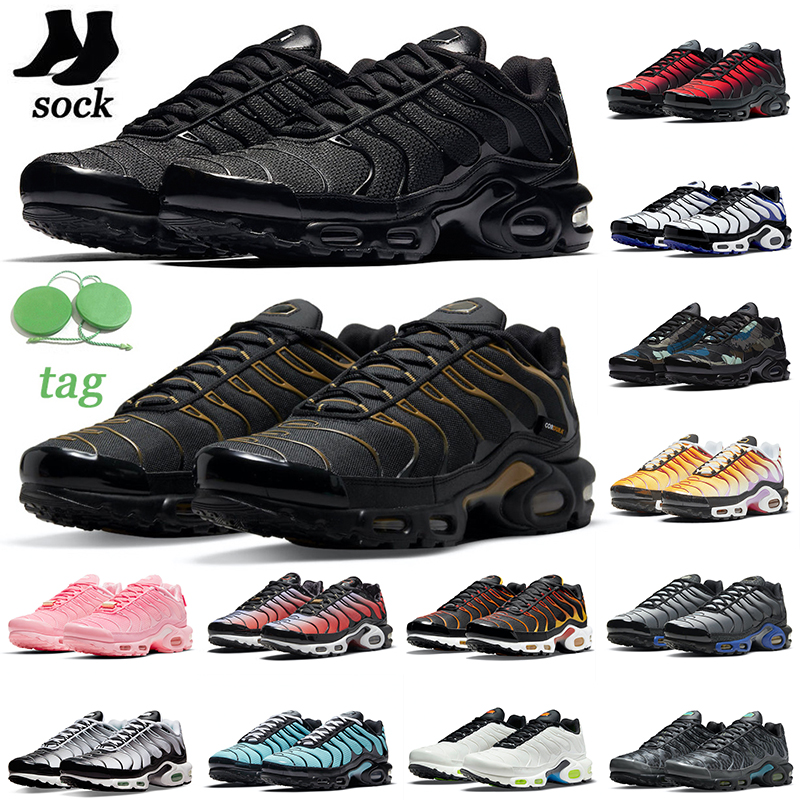 

tn plus running shoes women mens tns sneakers triple black red gradient psychic blue volt burgundy camo reflective outdoor runners walking jogging, 40-46 sky blue