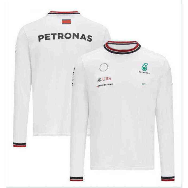 Petronas Sweatshirts Mens t Shirts Luxury Brand Mercedes F1 Formula One Racing Women Casual Long Sleeve T-shirts Benz Lewis Hamilton Team Work Cloth