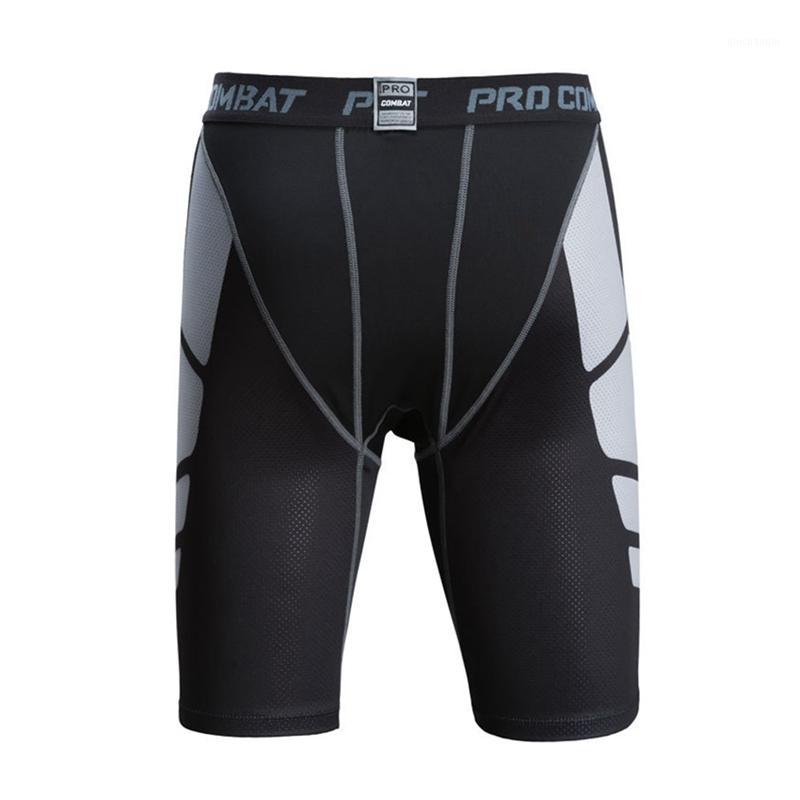

Men Fitness Shorts Knee Elastic Length Short Pants Sports Trousers Gym Training Tights1, As pic